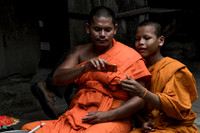 The obsession begins - Monk  w/ iPhone in Cambodia